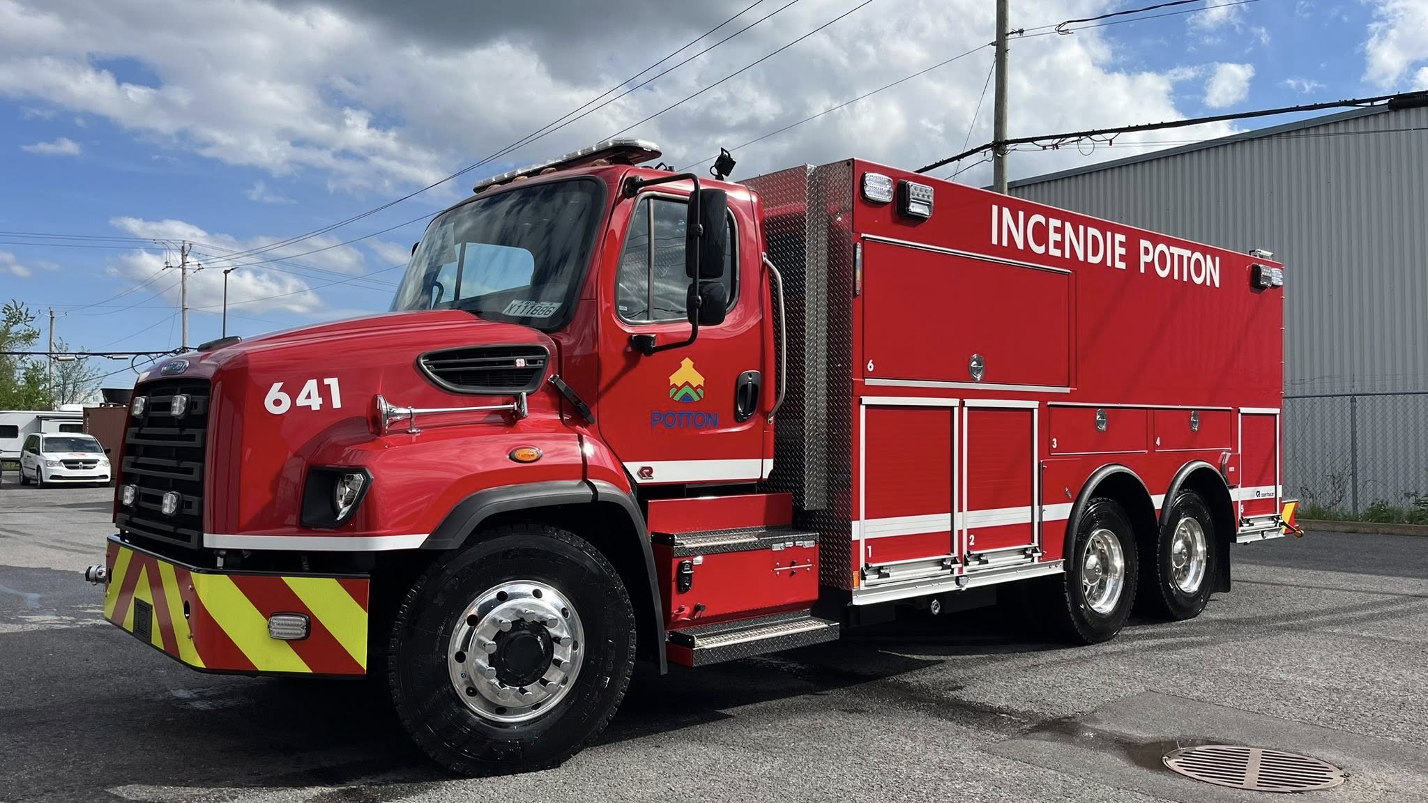 Camion incendie Rosenbauer pour la ville de Potton, Québec